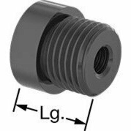 BSC PREFERRED Plastic Externally Threaded Precision Acme Nut Right Hand 1/4-20 Thread Size 95075A340